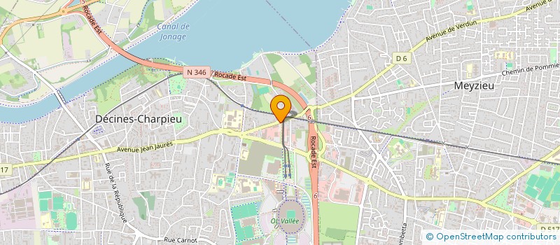 localisation de l'entreprise DECIN'LAND  DECINES-CHARPIEU