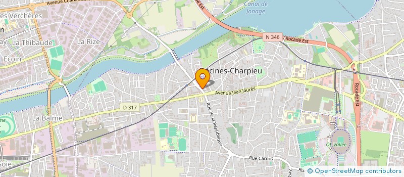 localisation de l'entreprise DECINES GRAND LARGE IMMOBILIER à DECINES-CHARPIEU