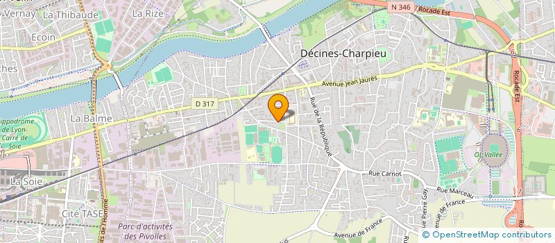 localisation de l'entreprise DECINES REPUBLIQUE  DECINES-CHARPIEU