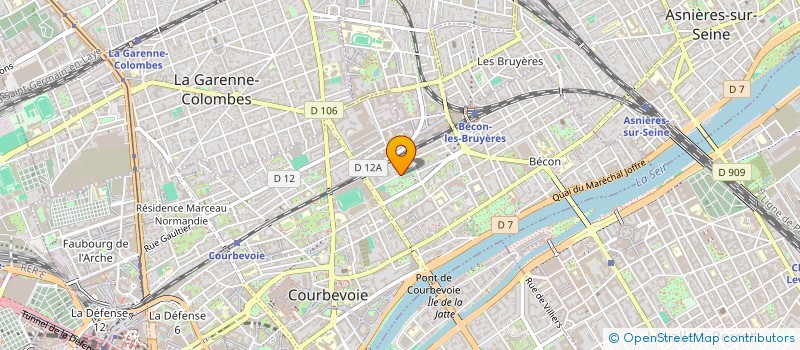 localisation de l'entreprise DECISION SYSTEMS à COURBEVOIE
