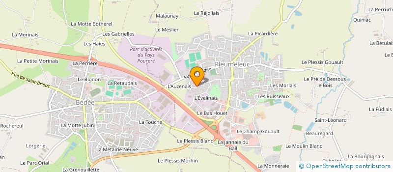 localisation de l'entreprise DECISIONNEL CONSEILS PERFORMANCES  PLEUMELEUC