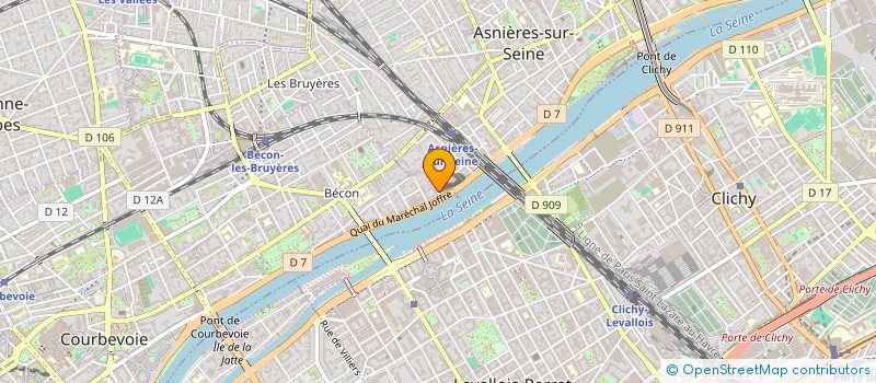 localisation de l'entreprise DECISIOTECH à COURBEVOIE