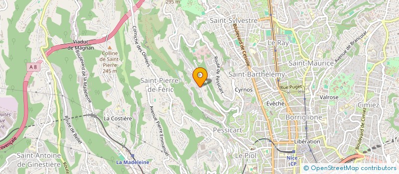 localisation de l'entreprise DECISIUM à NICE