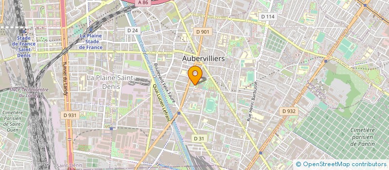 localisation de l'entreprise DECISMART  AUBERVILLIERS
