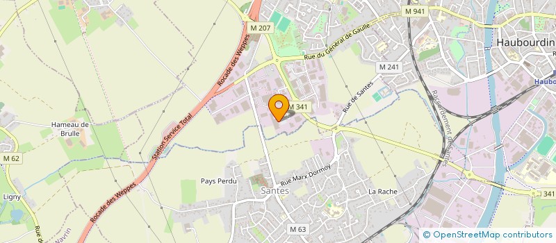 localisation de l'entreprise DECITEX à HALLENNES-LEZ-HAUBOURDIN
