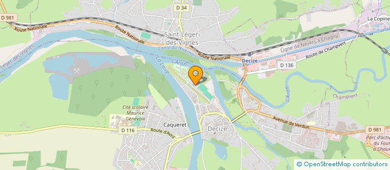 localisation de l'entreprise DECIZE PETANQUE à DECIZE