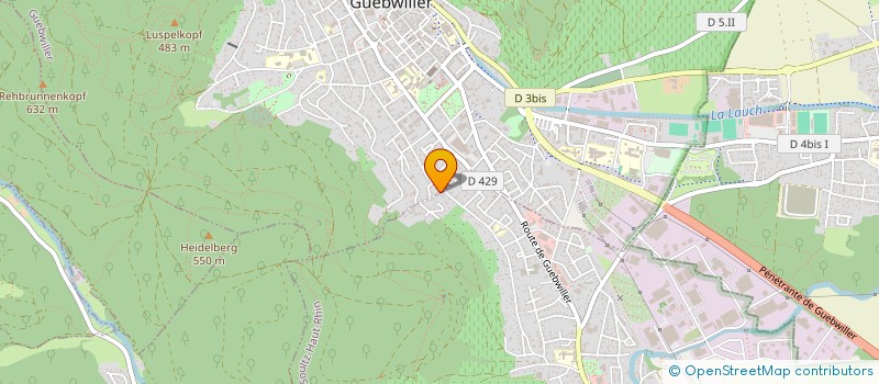 localisation de l'entreprise DECK  GUEBWILLER