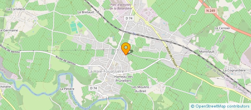 localisation de l'entreprise DECKO à LA HAIE-FOUASSIERE