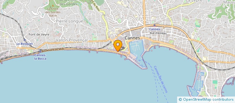 localisation de l'entreprise DECLAU à CANNES