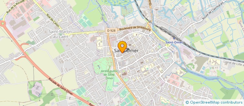 localisation de l'entreprise DECLEIR IMMOBILIER 2  SAINT-OMER