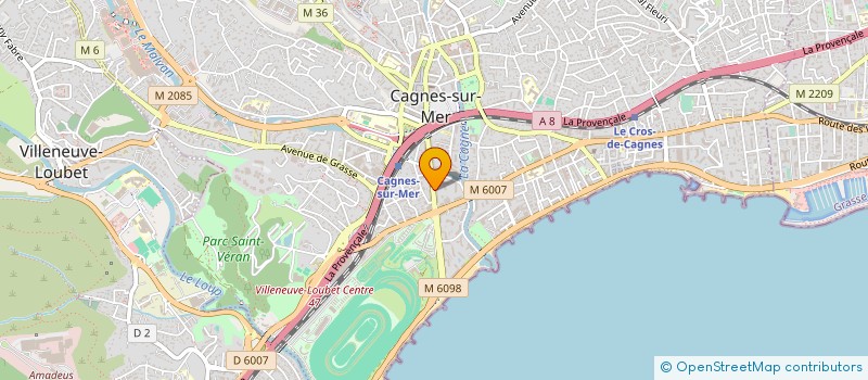 localisation de l'entreprise DECLETY IMMOBILIER à CAGNES-SUR-MER