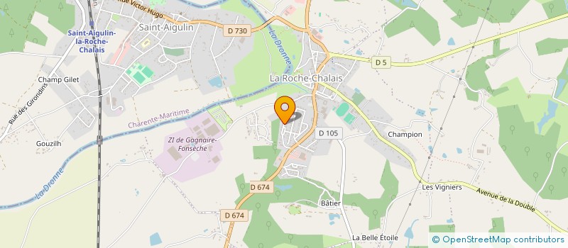 localisation de l'entreprise DECLIC  LA ROCHE-CHALAIS