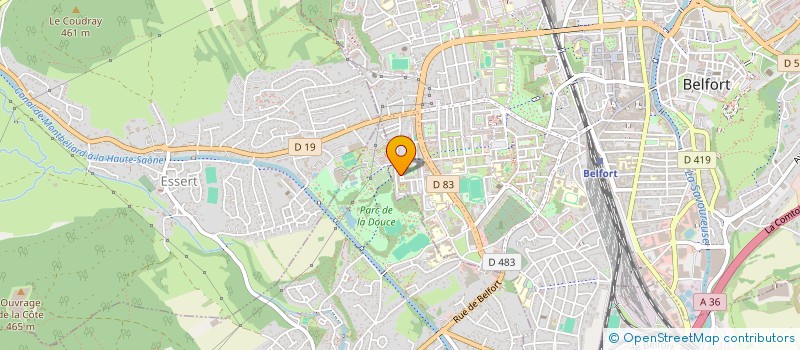 localisation de l'entreprise DECLIC à BELFORT
