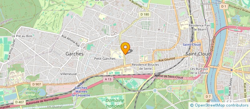 localisation de l'entreprise DECLIC à SAINT-CLOUD