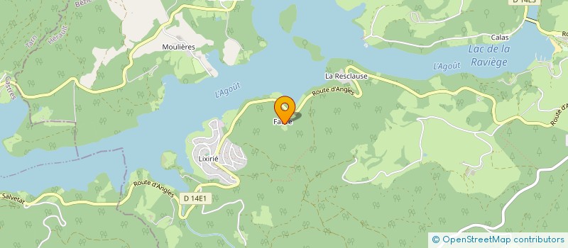 localisation de l'entreprise DECLIC  LA SALVETAT-SUR-AGOUT