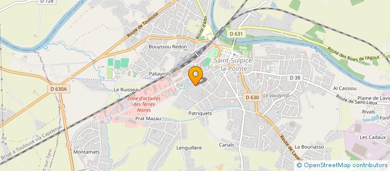 localisation de l'entreprise DECLIC'ART à SAINT-SULPICE-LA-POINTE