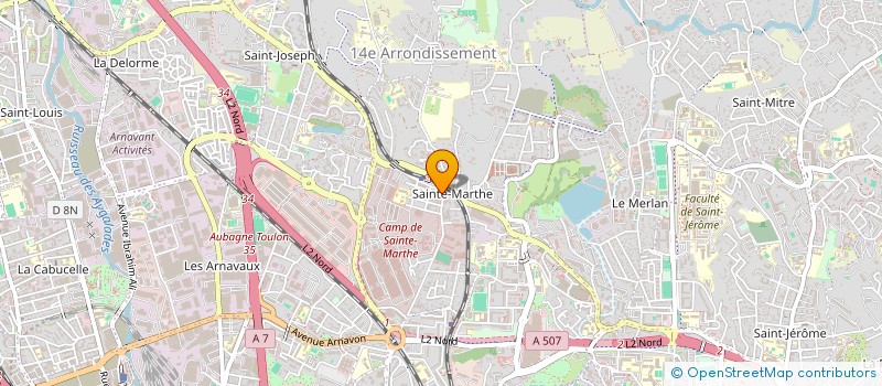 localisation de l'entreprise DECLIC ASSO à MARSEILLE
