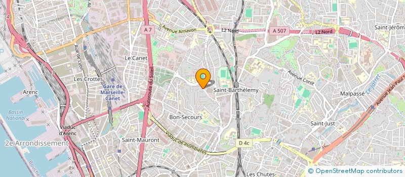 localisation de l'entreprise DECLIC BATIMENT à MARSEILLE