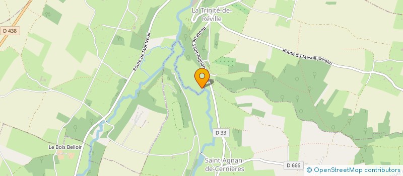 localisation de l'entreprise DECLIC - CREATION  LA TRINITE DE REVILLE