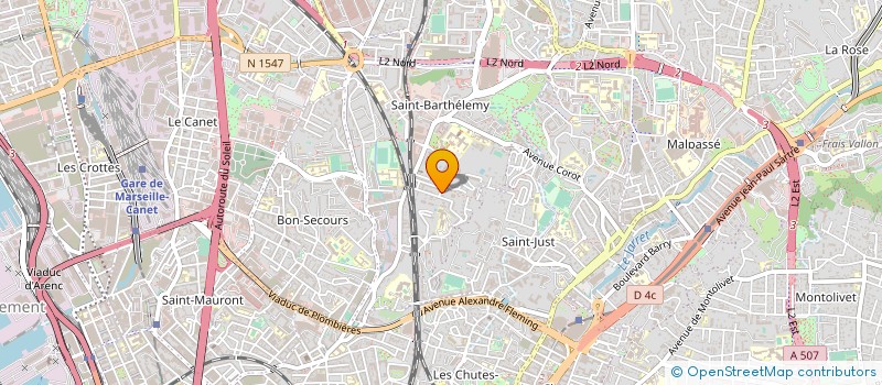localisation de l'entreprise DECLIC FRANCE à MARSEILLE 14