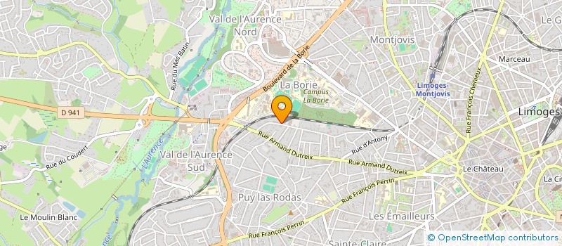 localisation de l'entreprise DECLIC & GO ASSO  LIMOGES
