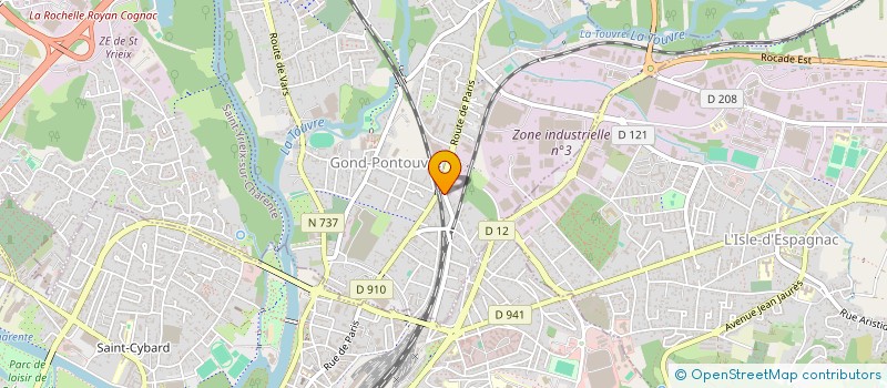 localisation de l'entreprise DECLIC IMMO 16  GOND-PONTOUVRE