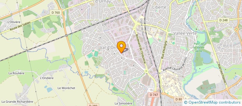 localisation de l'entreprise DECLIC IMMO 85 à LA ROCHE-SUR-YON