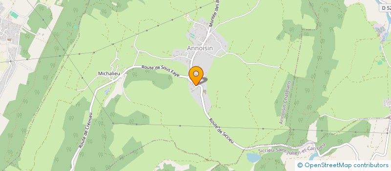 localisation de l'entreprise DECLIC INFORMATIQUE  ANNOISIN-CHATELANS