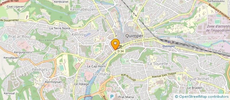 localisation de l'entreprise DECLIC LANGUES QUIMPER à QUIMPER