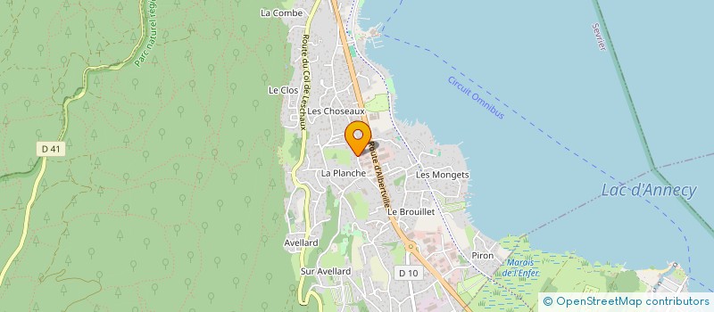 localisation de l'entreprise DECLIC MANAGEMENT à SEVRIER