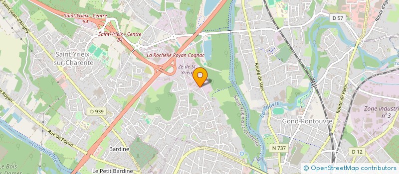 localisation de l'entreprise DECLIC PUBLICITE à SAINT-YRIEIX-SUR-CHARENTE