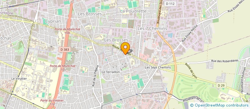 localisation de l'entreprise DECLIC ROLLER à BRON