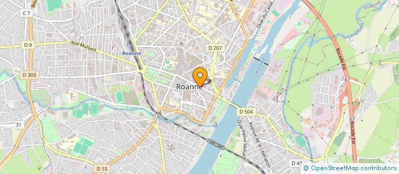 localisation de l'entreprise DECLICFORM  ROANNE