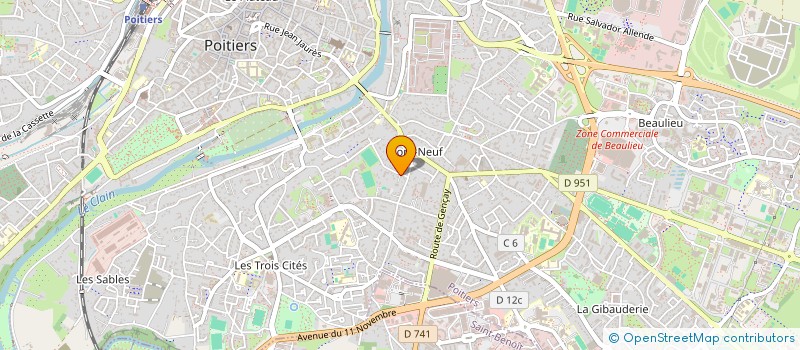 localisation de l'entreprise DECLICK  POITIERS