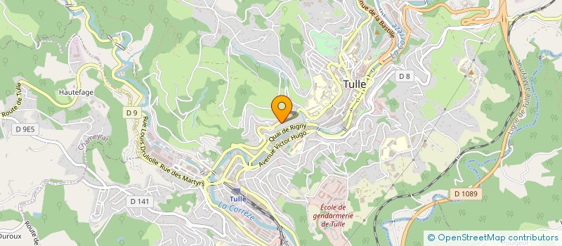 localisation de l'entreprise DECLICS  TULLE