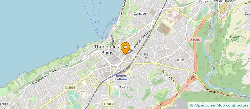 localisation de l'entreprise DECLICS INFORMATIQUES à THONON-LES-BAINS