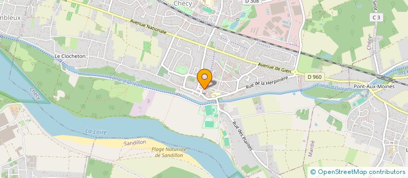 localisation de l'entreprise DECLIK PNEUS à CHECY
