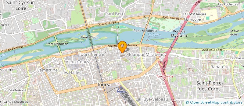 localisation de l'entreprise DECMA PROD  TOURS