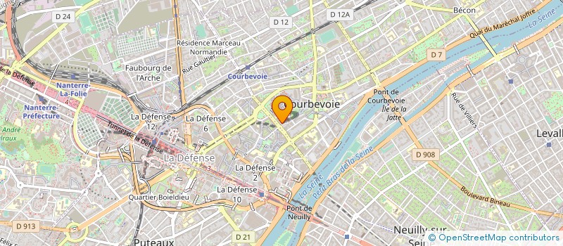 localisation de l'entreprise DECMATE ET ASSOCIES à COURBEVOIE