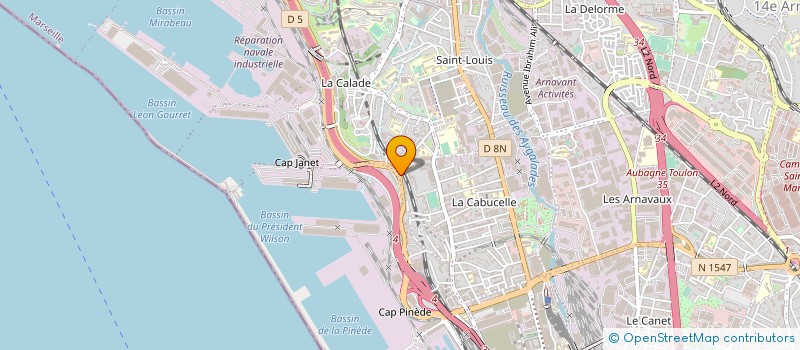 localisation de l'entreprise DECO 10 à MARSEILLE 15