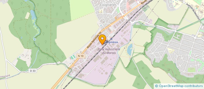 localisation de l'entreprise DECO 2000 SARL à COIGNIERES