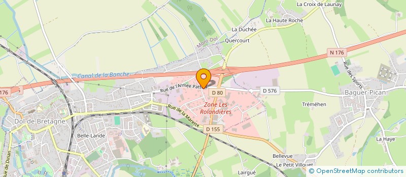 localisation de l'entreprise DECO 35 à DOL DE BRETAGNE