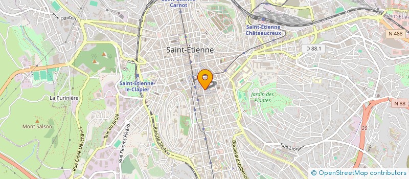 localisation de l'entreprise DECO 42  SAINT-ETIENNE