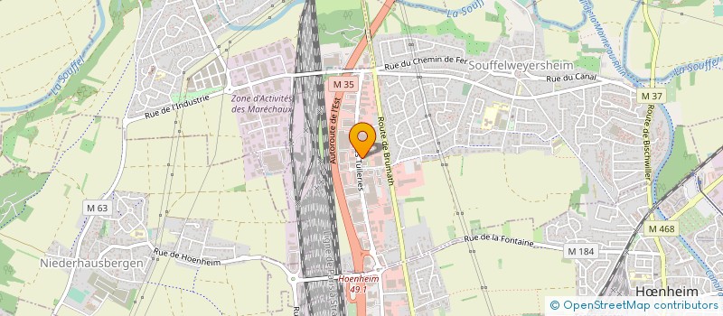 localisation de l'entreprise DECO-6 à SOUFFELWEYERSHEIM