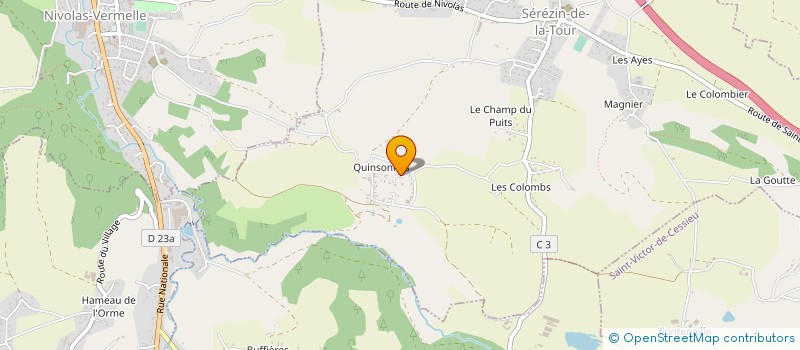 localisation de l'entreprise DECO  SEREZIN-DE-LA-TOUR