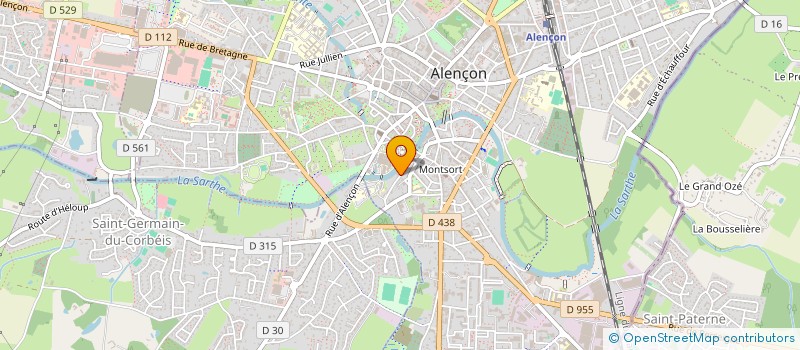 localisation de l'entreprise DECO + à ALENCON