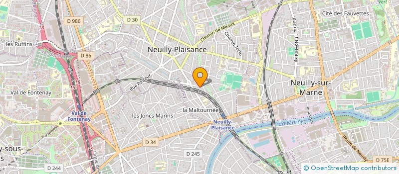 localisation de l'entreprise DECO 93.19 à NEUILLY-PLAISANCE