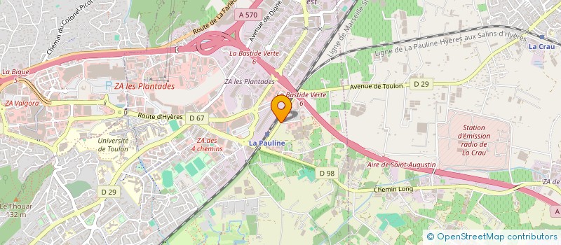 localisation de l'entreprise DECO AU GRAND NATUREL à LA GARDE