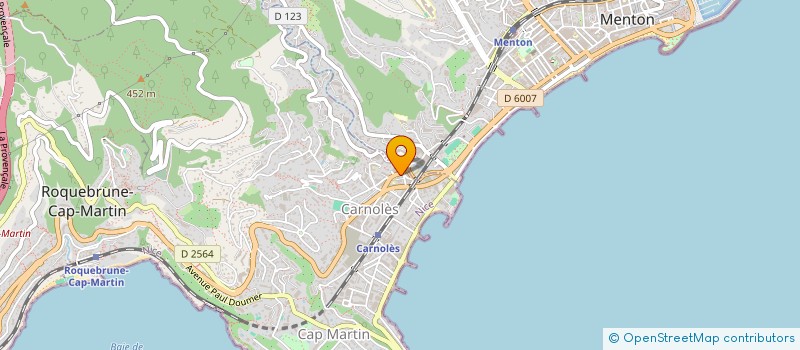 localisation de l'entreprise DECO AVENIR à ROQUEBRUNE CAP MARTIN