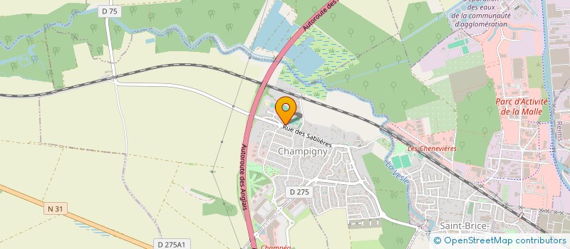 localisation de l'entreprise DECO BAT  CHAMPIGNY